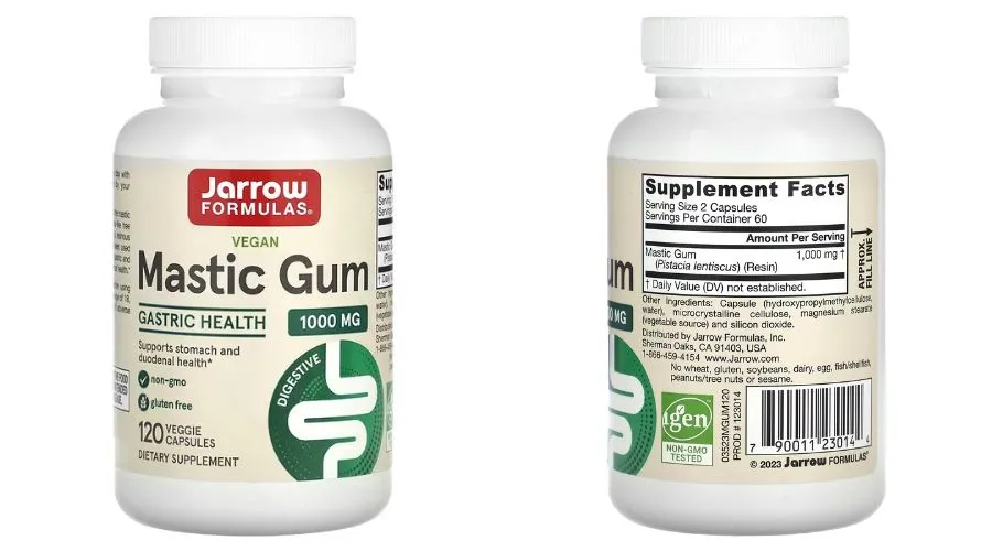 Jarrow Formulas, Mastic Gum, 500 mg, 120 Veggie Capsules | Thewebhunting
