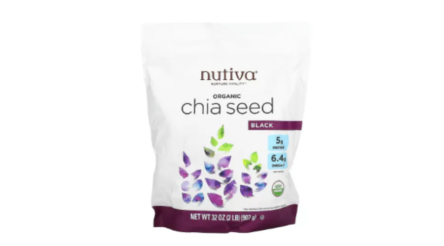 Nutiva, Organic Chia Sееd, Black