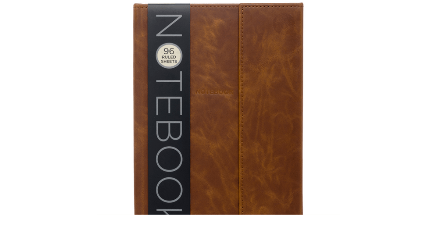 WHSmith Brown Leather A5 Notebook
