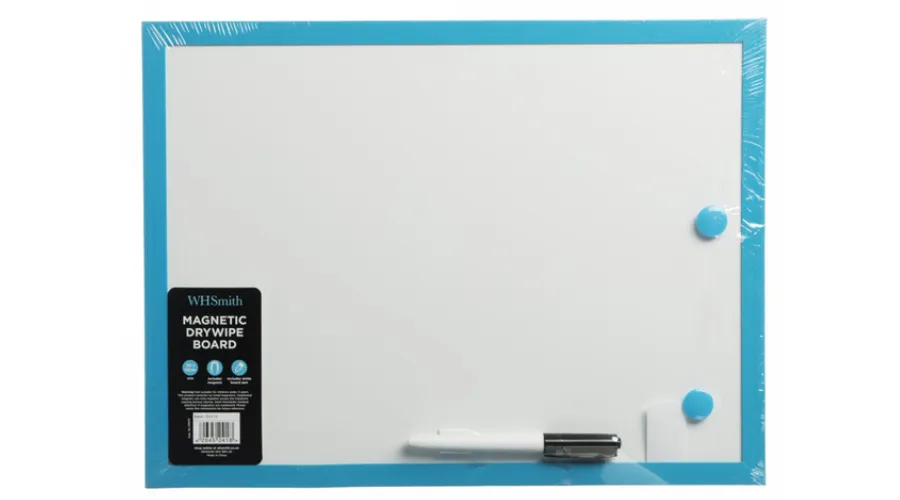 WHSmith Magnetic Drywipe Board Assorted Colours
