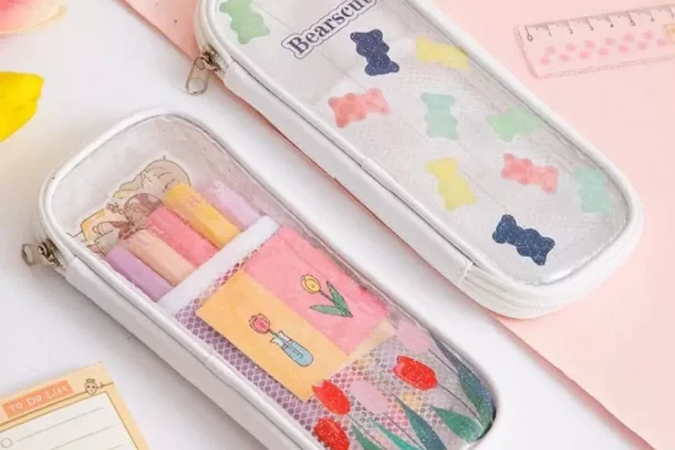 Clear pencil case