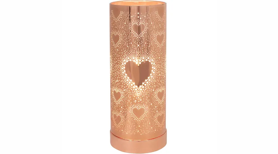 Heart Aroma Diffuser Touch Lamp- Rose Gold