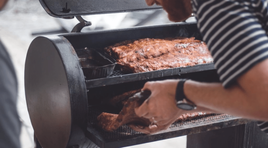 BBQ smokers for slow cooking