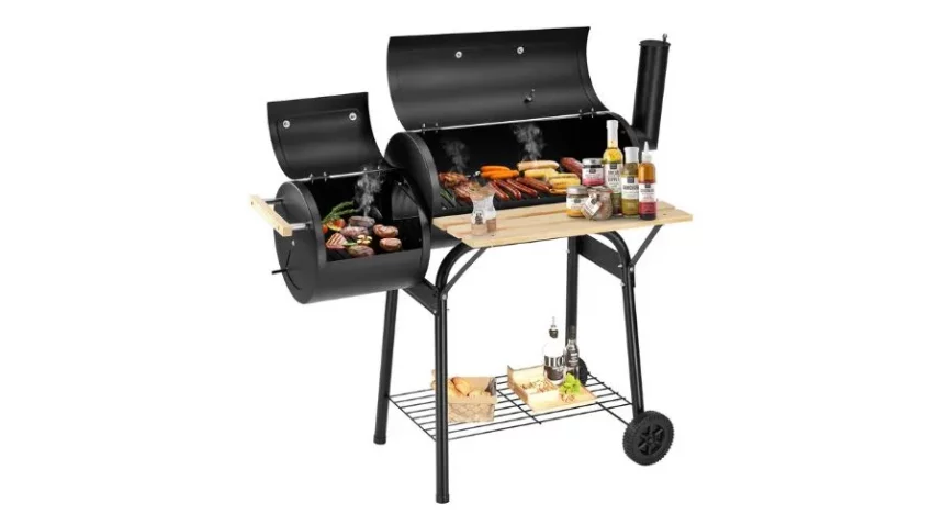Charcoal BBQs with adjustable grates