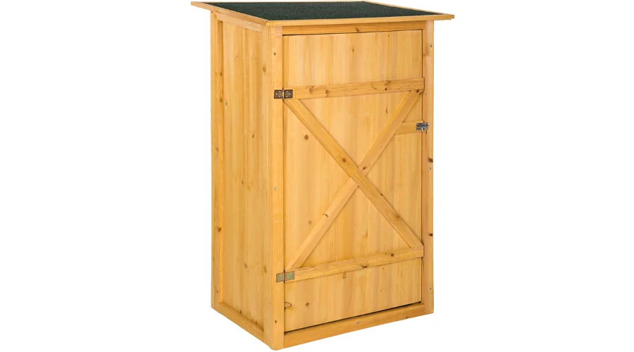 Garden Storage Shed With A Flat Roof