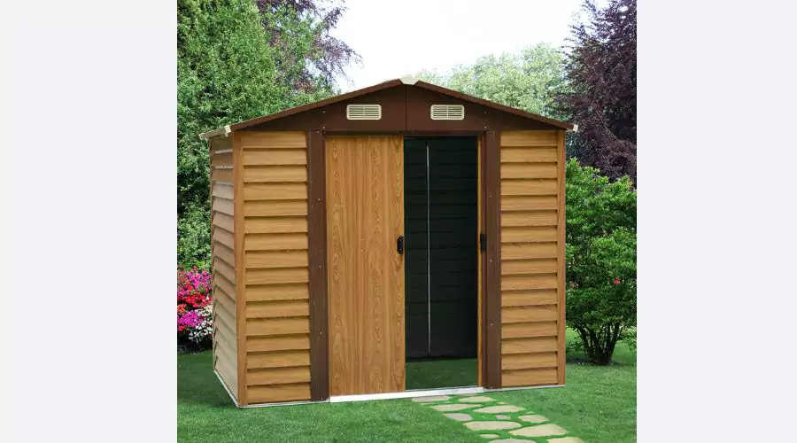 Garden Storage Shed with Sliding Door