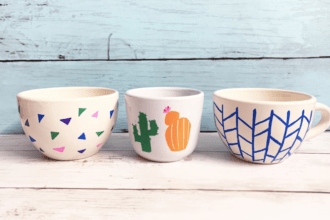 Hand-painted ceramic mug