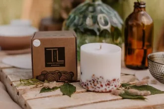 Natural soy wax candles