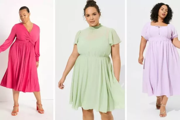 Plus size wrap dresses for women