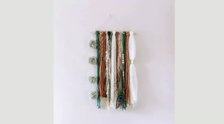 Textured Yarn Bohemian Wall Hanging Decor 