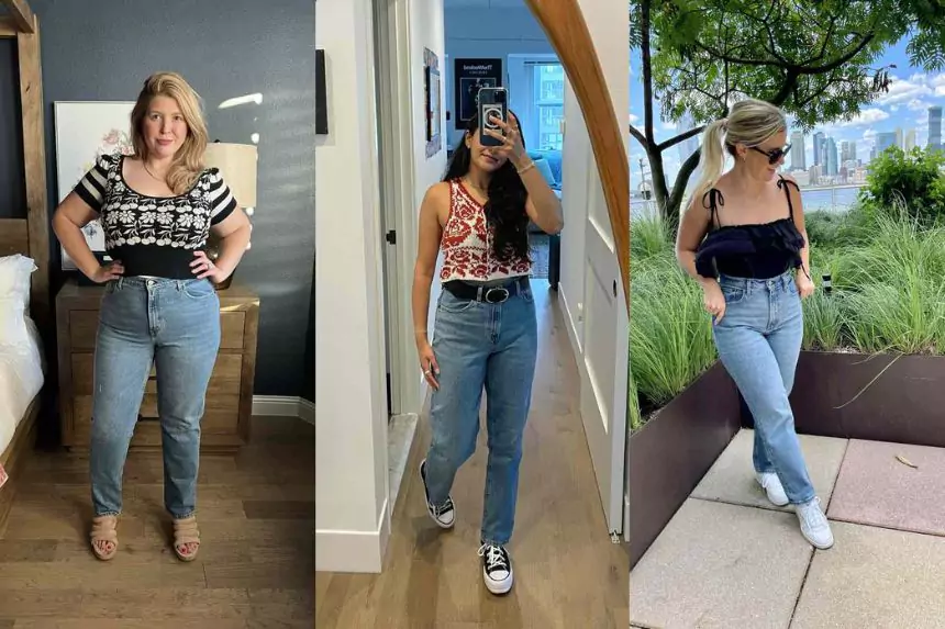 Women’s ultra high-rise jeans