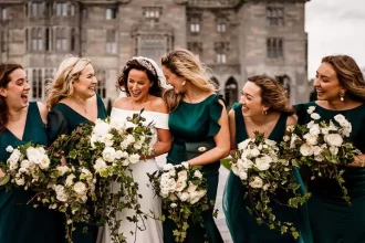 Green bridesmaid dresses