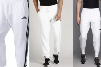 white track pants | Thewebhunting